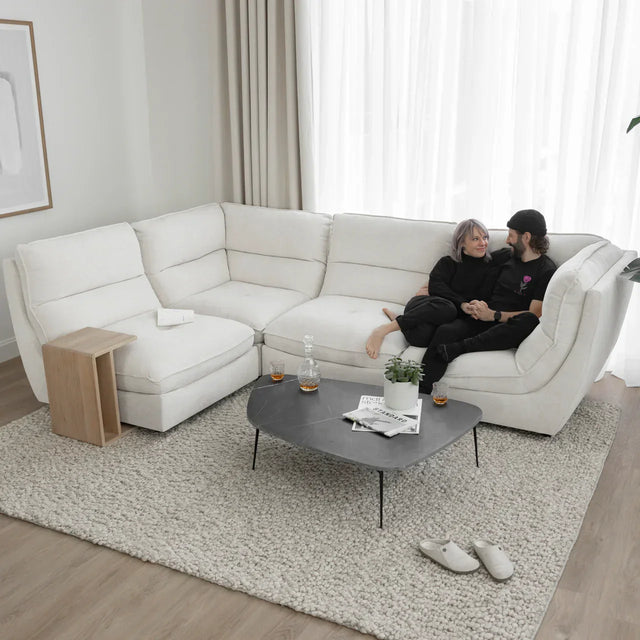 modulaire inclinable tampa en tissu gris
