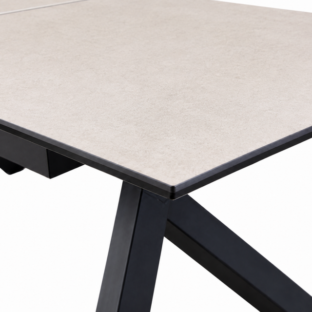 Black ceramic dining table - Portneuf