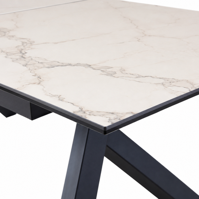 Black ceramic dining table - Portneuf