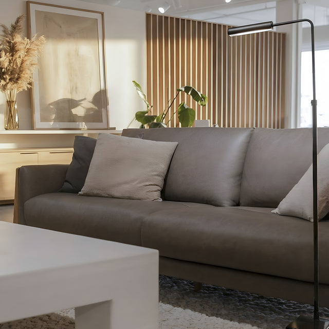 Canapé Aidan en cuir morille