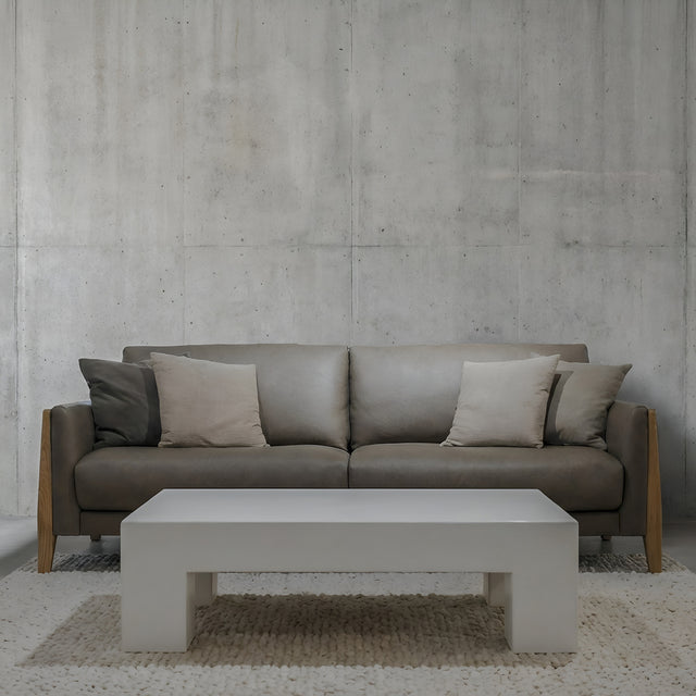 Canapé Aidan en cuir morille