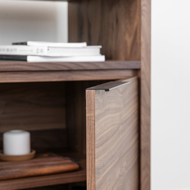 Buffet en noyer naturel - Anabel