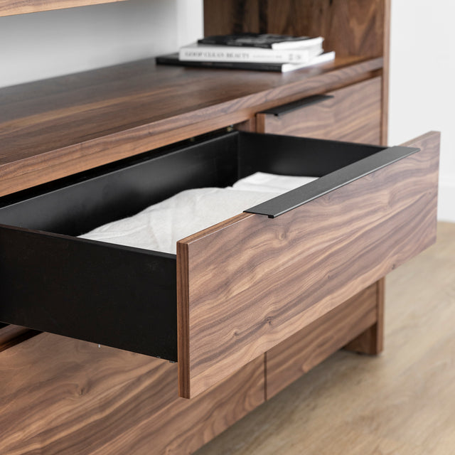 Buffet en noyer naturel - Anabel