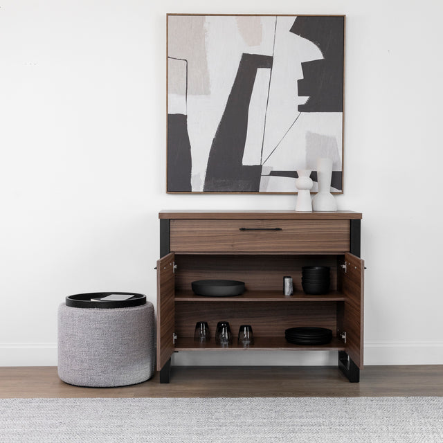 Buffet en noyer naturel - Augusta