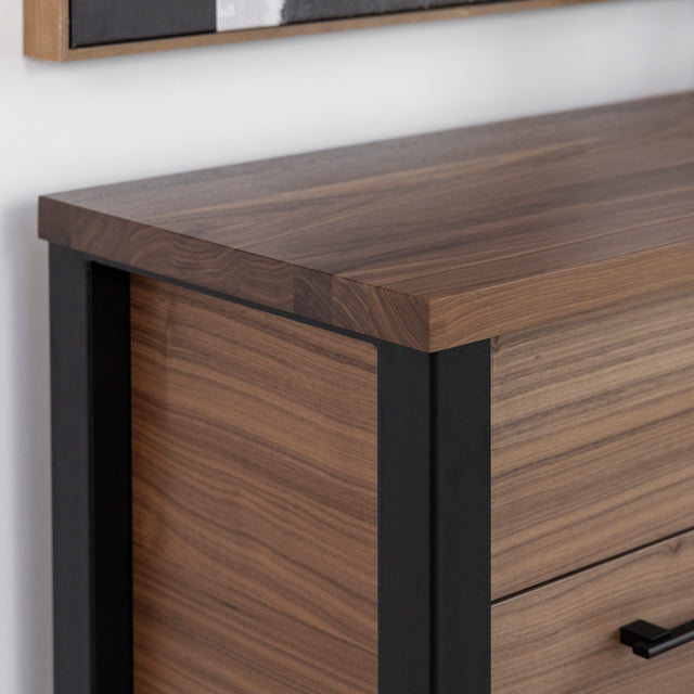 Buffet en noyer naturel - Augusta