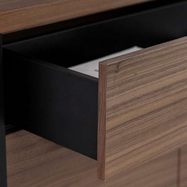 Buffet en noyer naturel - Augusta