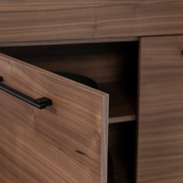 Buffet en noyer naturel - Augusta