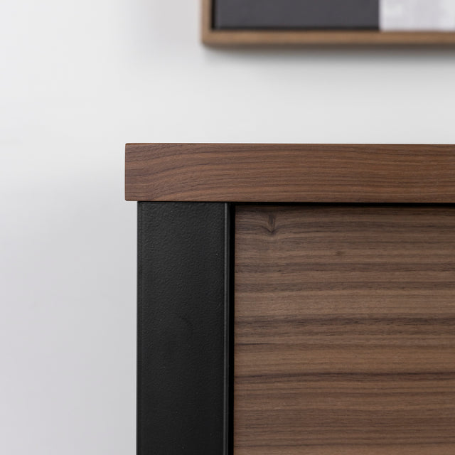 Buffet en noyer naturel - Augusta