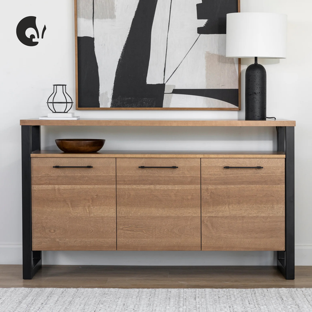 Buffet en merisier ambré foncé - Augusta