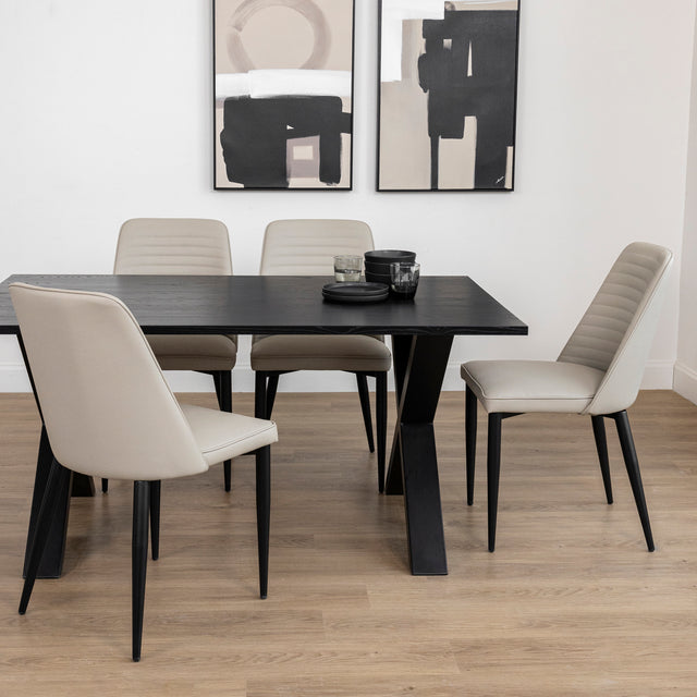 chaise de salle à manger taupe