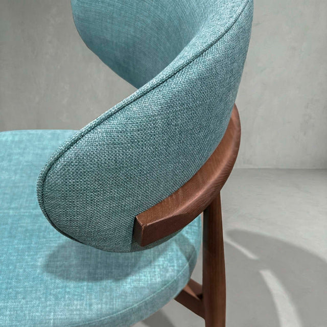 Chaise de cuisine en tissu sarcelle - Lawford