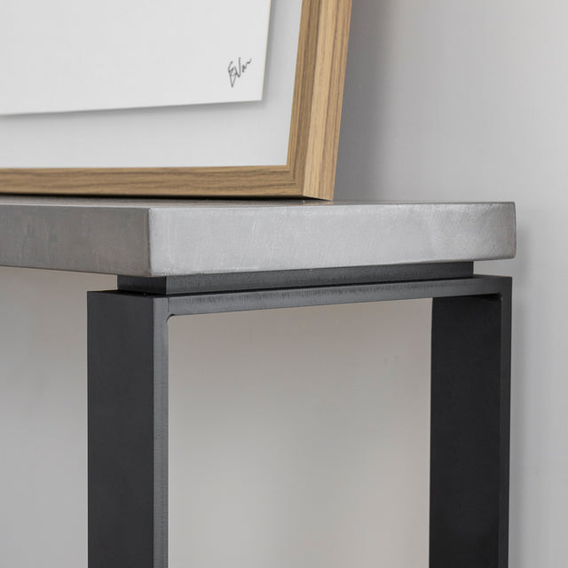 Table console en béton galet - Vérona