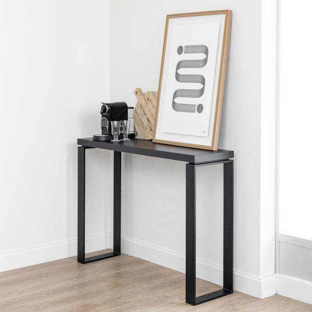 Table console en béton noir - Vérona