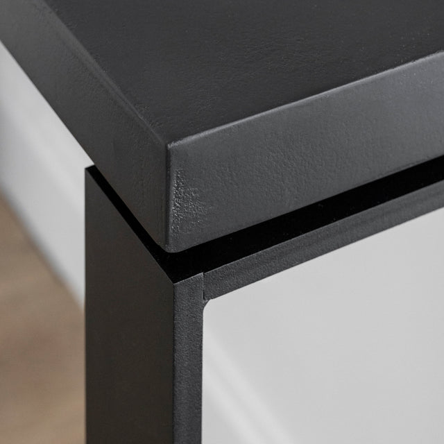 Table console en béton noir - Vérona