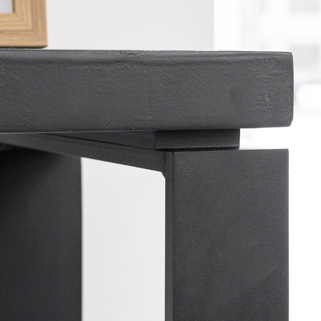 Table console en béton noir - Vérona