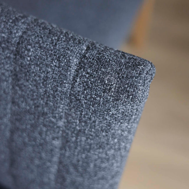 Ensemble de 4 chaises de cuisine Gemma en tissu bitume