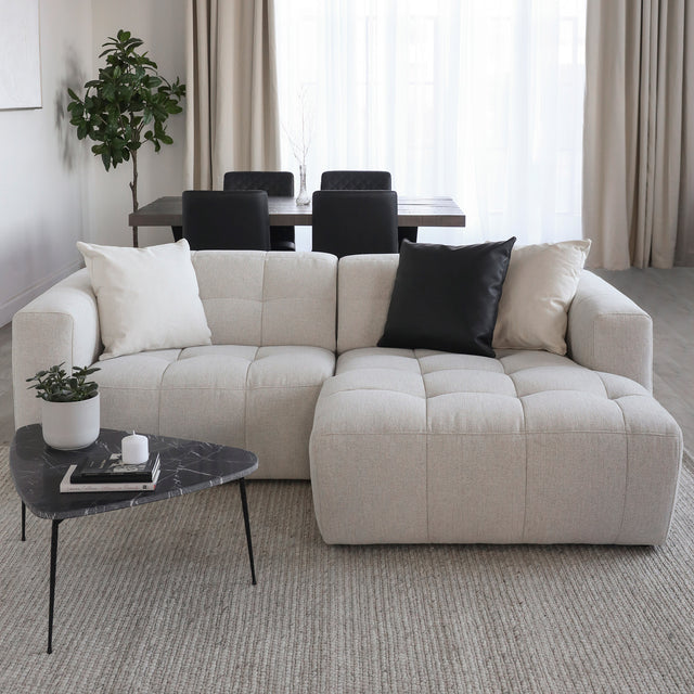 Emma modular in pale greige fabric