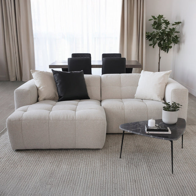 Emma modular in pale greige fabric