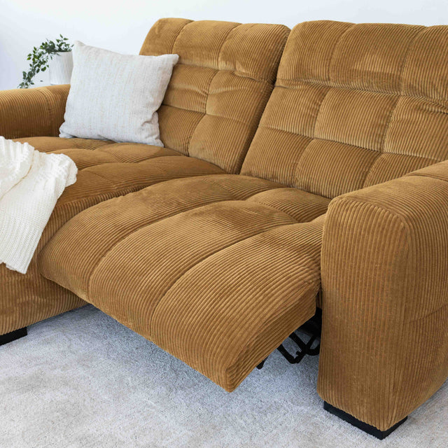 Sectionnel inclinable Esther en velours