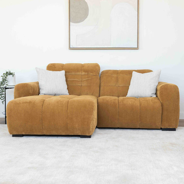 Esther modular sofa in umber corduroy