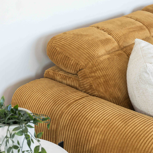 Sectionnel inclinable Esther en velours