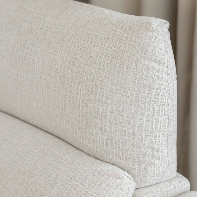 Sectionnel inclinable Éléna en tissu givré greige