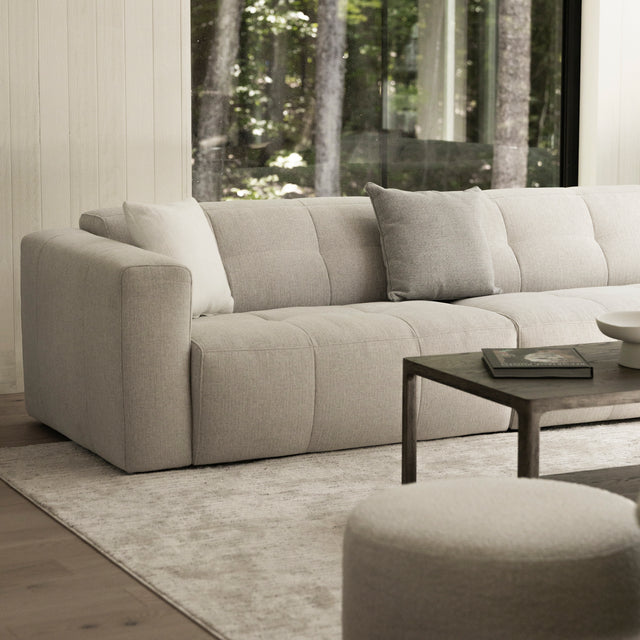 Emma modular in pale greige fabric