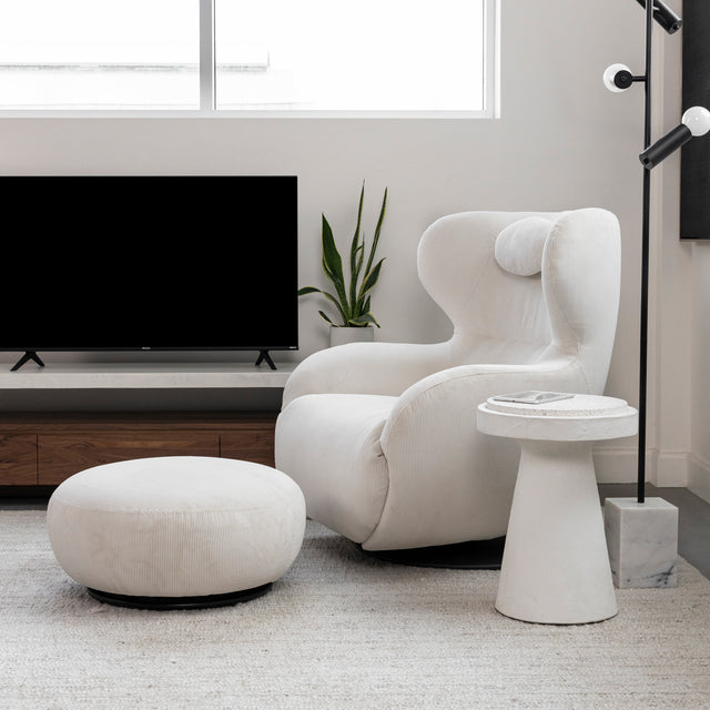 Fauteuil Winston Zéro Gravité en velours côtelé