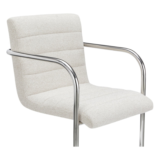 Clay dust fabric dining chair - Giorgio