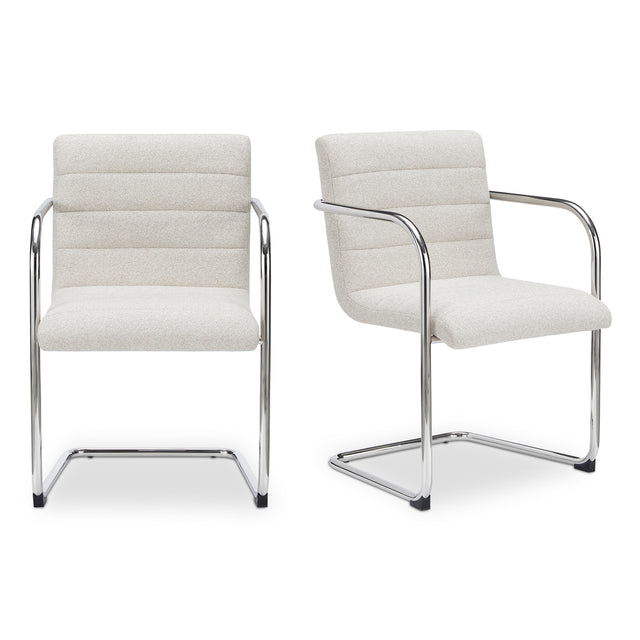 Clay dust fabric dining chair - Giorgio