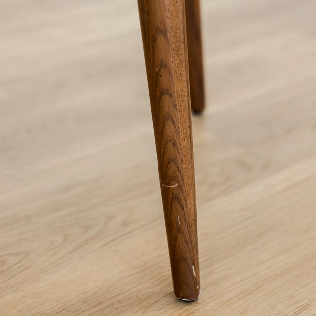 Chaise de salle à manger en cuir noir - Iris