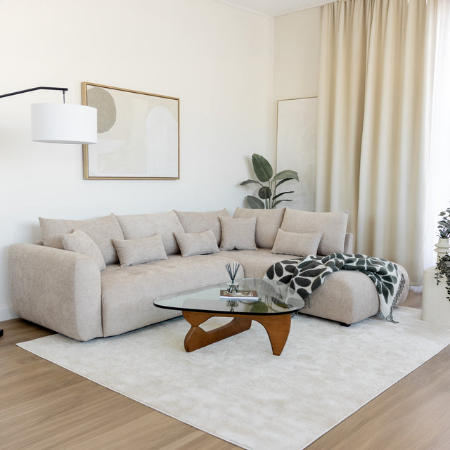 Modulaire Laurent en tissu sable fin