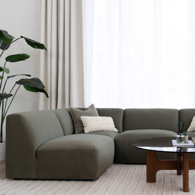 Modulaire Maverick en tissu vert feutré