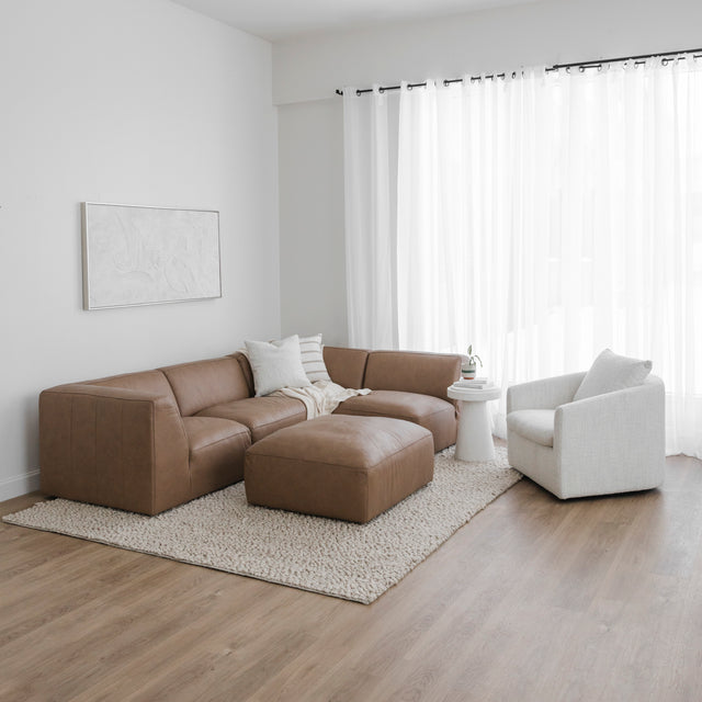 Maverick leather modular sofa