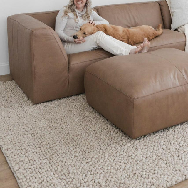 Maverick leather modular sofa