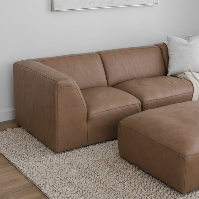 Maverick leather modular sofa
