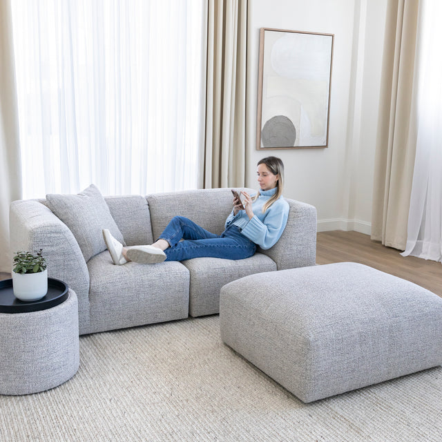 Modulaire Maverick en tissu bouclé gris