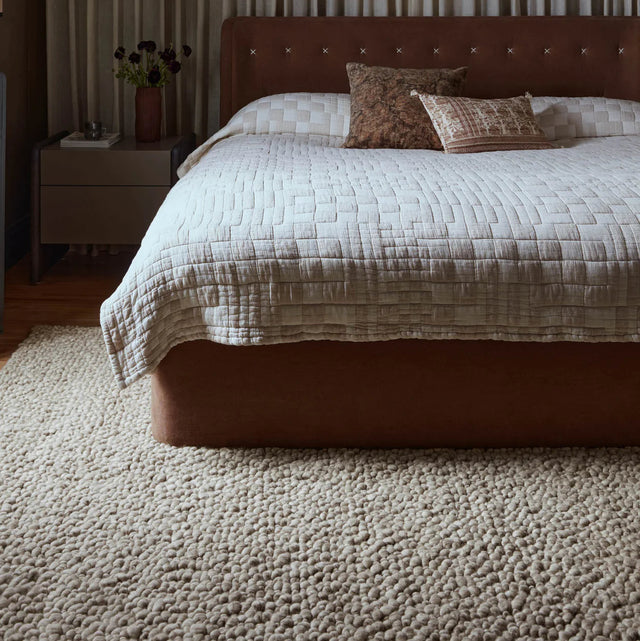 Lana rug in beige wool