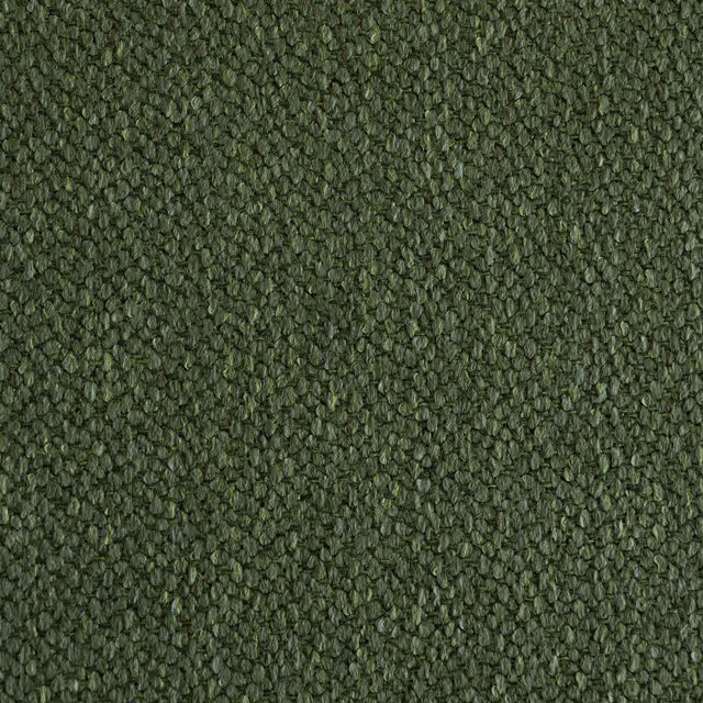 Texture tissu vert pour ottoman, maille épaisse résistante idéale pour salon moderne.