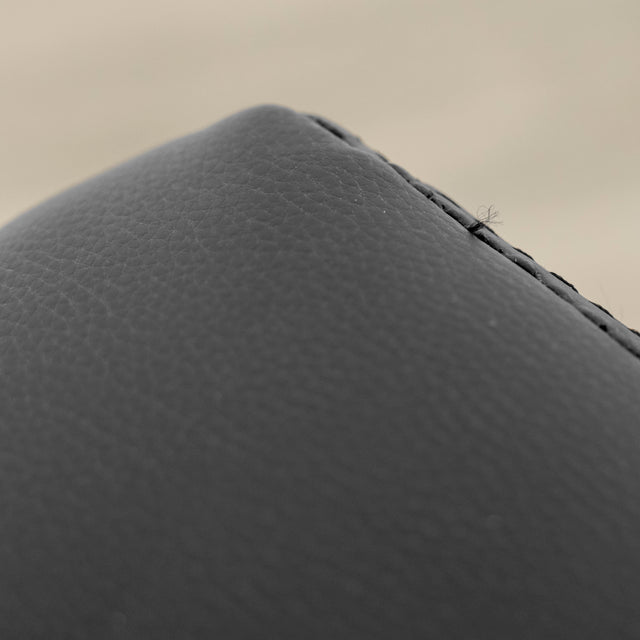 Ensemble de 2 chaises de cuisine en cuir végane noir - Mcgill