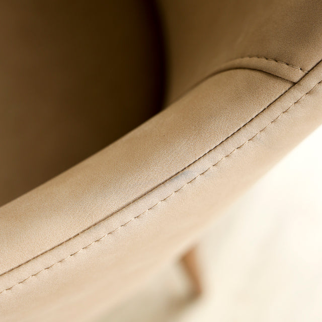 Set of 2 tan dining chairs - Oscar