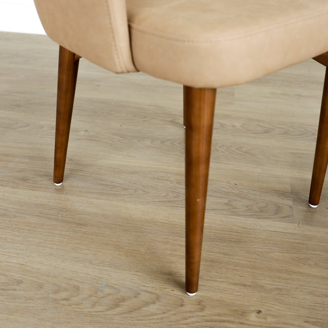 Set of 2 tan dining chairs - Oscar