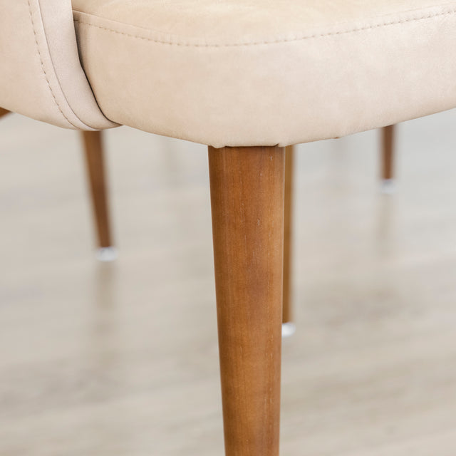 Ensemble de chaises de cuisine en cuir - Oscar