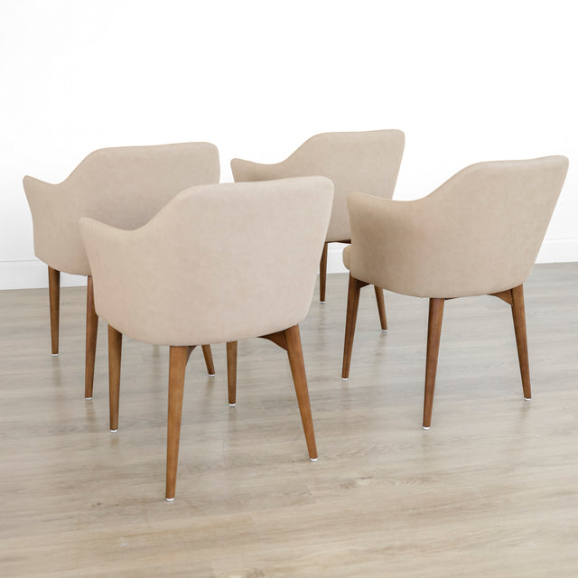 Ensemble de chaises de cuisine en cuir - Oscar