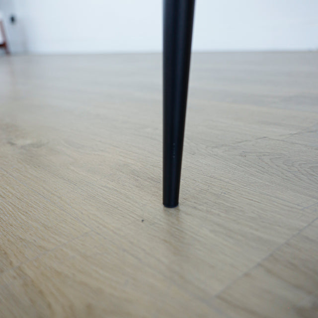 Chaise de salle à manger en cuir végane noir - Madison