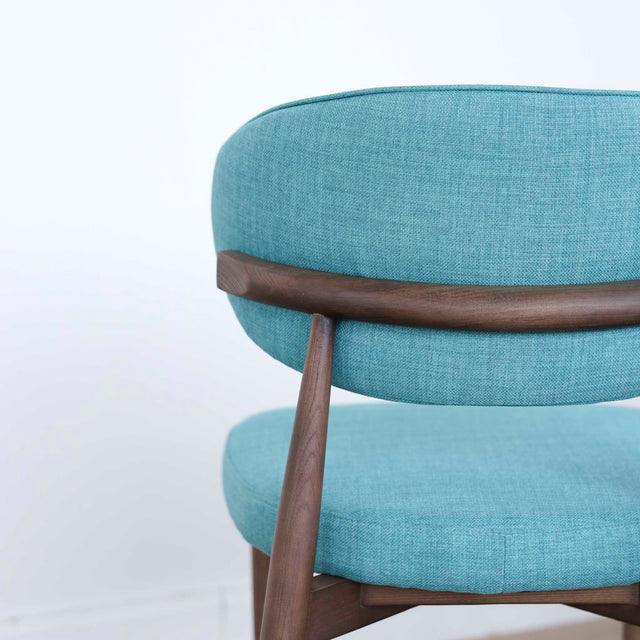 Ensemble de trois chaises de cuisine Lawford en tissu sarcelle