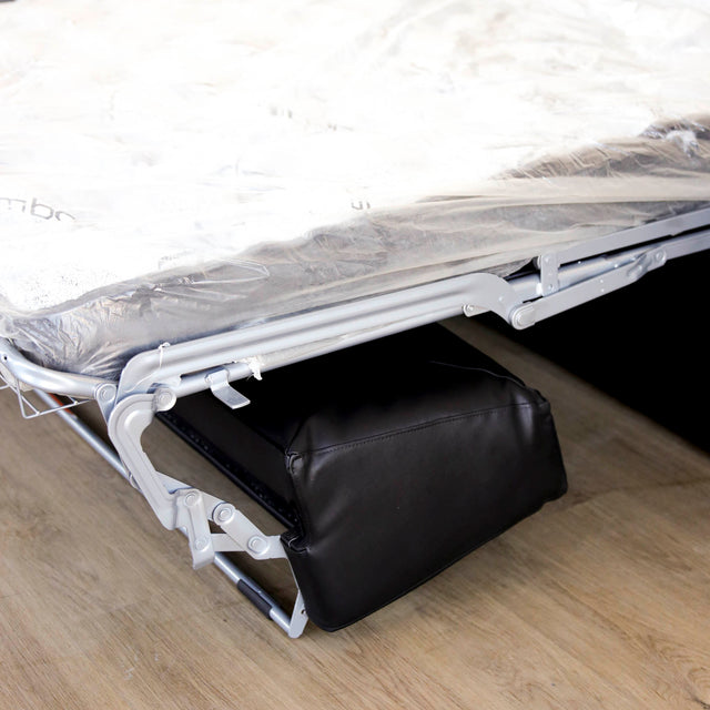 Canapé-lit (Queen) Amélia en cuir végane charcoal