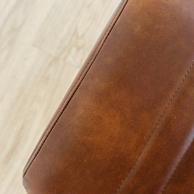 Chaise de cuisine en cuir végane cognac - Mcgill