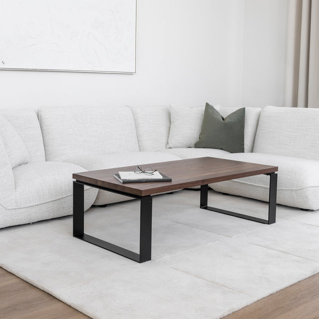 Natural walnut coffee table - Raphaëlle