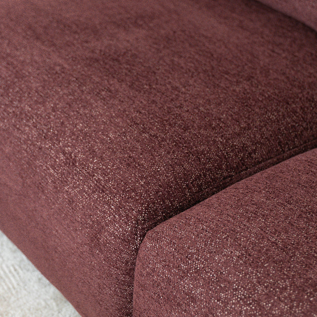 Talia modular sofa in burgundy fabric